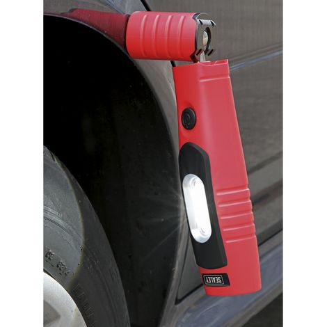 Sealey Rechargeable 360� Inspection Light 4W & 3W SMD LED - Red LED3602R