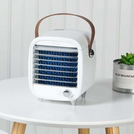 Mini raffrescatore d'aria, ventilatore per condizionamento dell'aria raffreddato ad acqua, piccolo ventilatore portatile da tavolo (1/3)