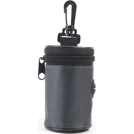 Distributeur de sacs pour déjections canines imperméable 1680D Oxford avec fermeture éclair (noir) (1/4)