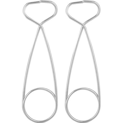 2 Pièces Crochets Porte-Bouteilles en Acier Inoxydable pour Cuisinière et Gourde (1/5)