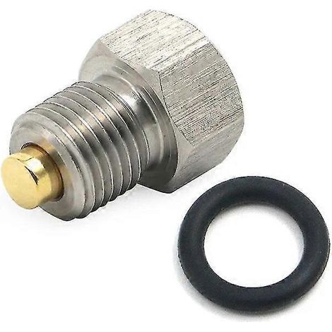 Magnetische Ölablassschraube aus Edelstahl für Harley und Buell, ersetzt 60328-98B und 60328-98A, magnetische Ölsumpfmutter, Ölablassschraube – 1 Schraube, 1 Dichtung