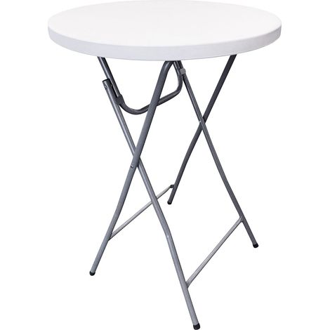 Table de Bar Pliante Blanc/Gris (1/2)