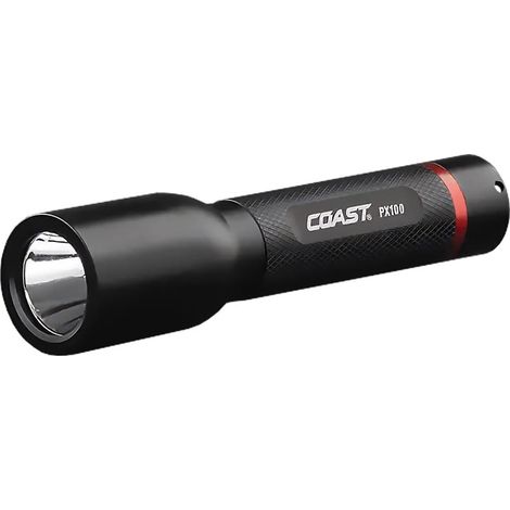 Coast Inspektionslampe 100 lm mit Clip, Aluminium-Stiftlampe IPX4 spritzwassergeschützt, 52 m Leuchtweite, AAA-Batterie inklusive, für Werkstatt, Garage, Wartung und Außeneinsatz