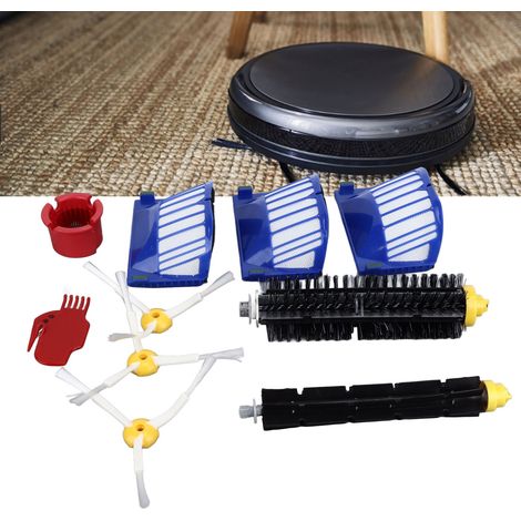 Repuestos y accesorios para aspiradoras robot de las series 600/500, plástico azul, 227 g, con 2 cepillos giratorios, 3 filtros, 3 cepillos laterales y 2 accesorios de limpieza. (1/5)