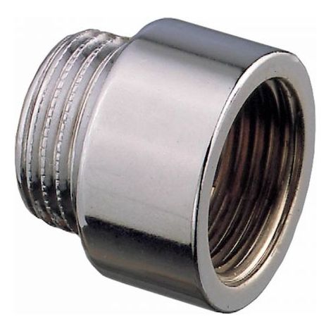 PROLUNGA MANICOTTO IN OTTONE CROMATO 1/2"X3/4" MF