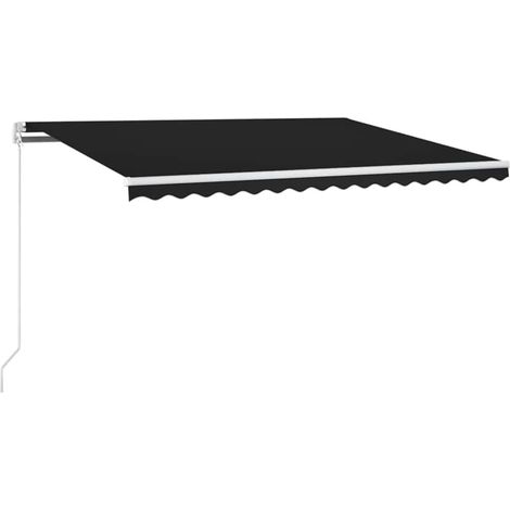 Maison Exclusive - Tenda retrattile Antracite 400 × 350 cm Tessuto e Alluminio (1/5)