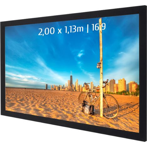 Ecran de projection sur cadre 2,00 x 1,13m - Format 16:9