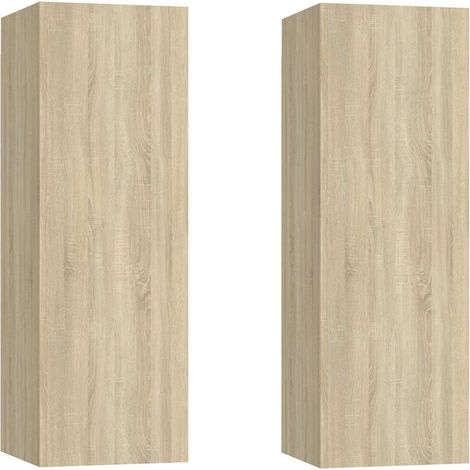 Maison Exclusive - Mobili TV 2pz Rovere Sonoma 30,5x30x90 cm in Legno Multistrato (1/5)