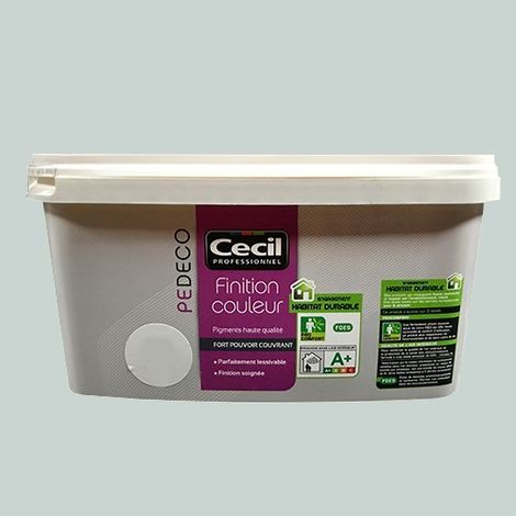 CECIL PE DECO Finition Couleur Gris platine Mat 2,5 L (1/2)