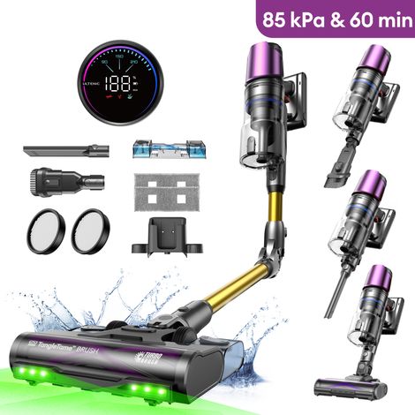 Ultenic Aspirapolvere UW20 MOPPER, serbatoio 230ml, potenza aspirante 85kpa, autonomia 60 min, doppia luce verde, spazzola antigroviglio, contenitore polvere 1.5L.