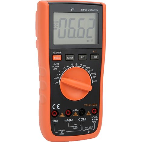 Multimètre numérique LCD VC97 à sélection automatique de gamme, testeur électrique universel, protection contre la brûlure, affichage maximal 3999 (1/5)