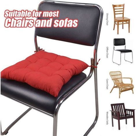 Coussins de siège pour chaises de salle à manger,lot de 2,coussins de chaise de salle à manger épais,doux et confortables,40×40cm (1/5)