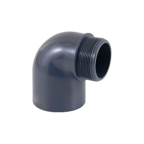 Coude mixte angle 90° Pvc pression 50 - 1'' 1/2