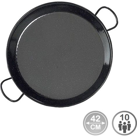 PAELLERA TRADICIONAL ACERO ESMALTADO Ø42cm (10 PERSONAS). VAELLO (1/2)