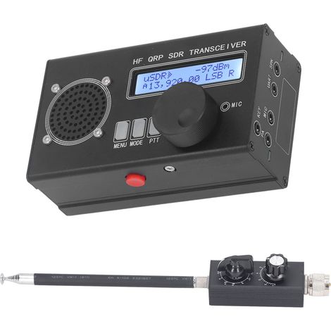 Émetteur-récepteur radio à ondes courtes SDR USDR USDX Mini 8 bandes SSB CW QRP 3.5 à 470 MHZ 20 W (1/5)