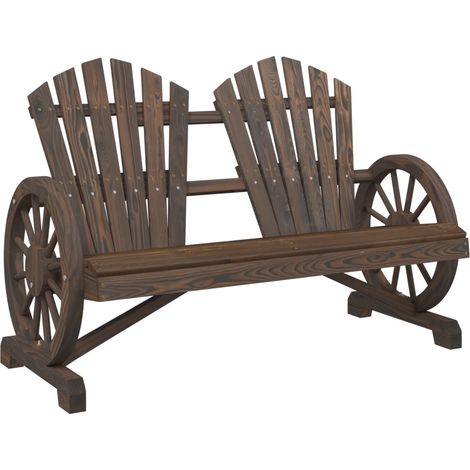 Chaise de jardin Adirondack 2 places bois de sapin massif (1/5)
