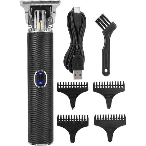 Tondeuse Cheveux Électrique Professionnelle Rechargeable - Machine à Couper Réglable - Noir (1/5)