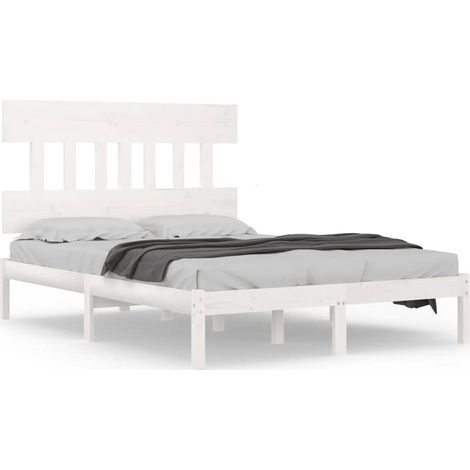 Maison Exclusive - Estructura de cama madera maciza blanco 200x20 (1/5)