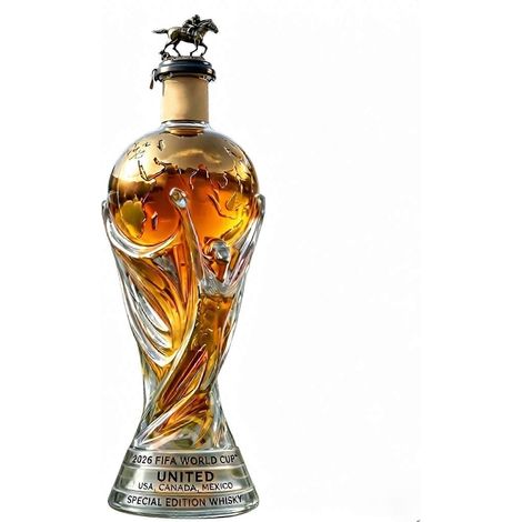 Glass Soccer Ball Whisky Decanter avec Stopper - Football Fan Decanter pour Home Bar, Office Desk