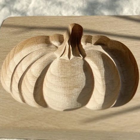 1 x Cippes Cutter à biscuits en bois de citrouille d'Halloween - Moule embossée 3D pour les vacances bricolage (1/5)