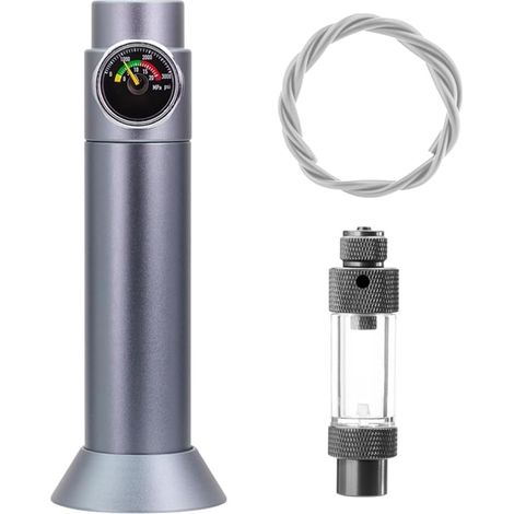 Régulateur CO2 d'Aquarium,Système de CO2 pour Aquarium de Bureau,Régulateur de CO2 avec Compteur de Bulles et Clapet Anti-Retour pour Plantes D'aquarium