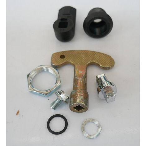 Serrure polyamide à clé carrée 7 pour fermeture coffret industriel série GISSEY