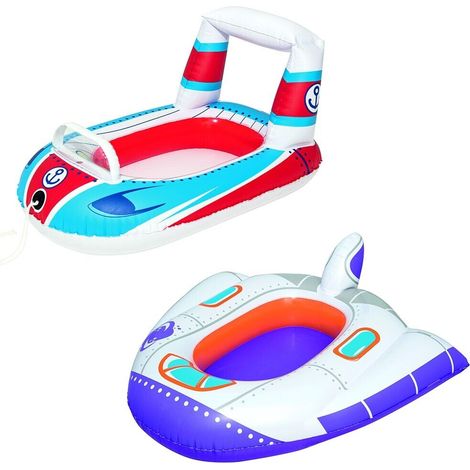 Canotto gonfiabile barchetta motoscafo navicella spaziale per bambini da mare piscina spiaggia - decoro: navicella spaziale (1/5)