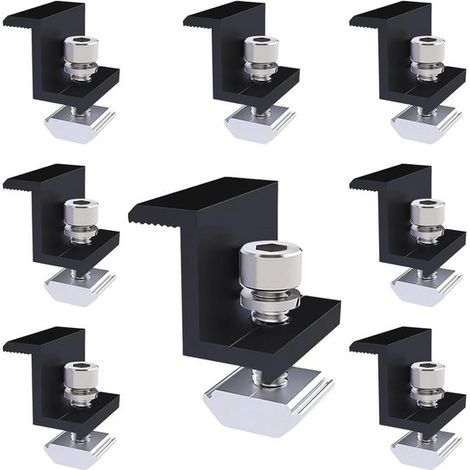 Soportes ajustables para paneles solares - 8 unidades, 30 mm, aptos para autocaravanas (1/5)