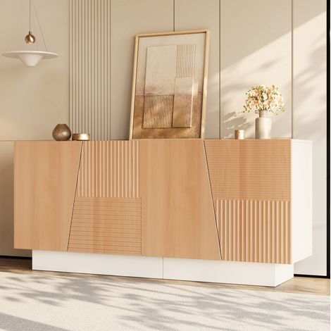 Sideboard 4 Türen mit verstellbaren Einlegeböden 160 cm OKMYHOME (1/5)
