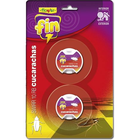 Trampa con cebo e insecticida para cucarachas, fin, blíster 2 uds x 4 g