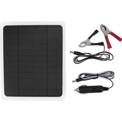 Panneau Solaire Flexible 5W 2A USB Monocristallin Imperméable Chargeur de Batterie pour Lampes de Secours (1/5)