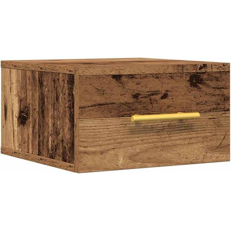 Maison Exclusive - Nachttisch Wandmontiert Altholz 35 x 35 x 20 c