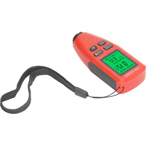 Digitales Lackdickenmessgerät für Fahrzeuge (0–2000 µm) mit automatischer Erkennung und Nullpunktkalibrierung (rot) (1/5)