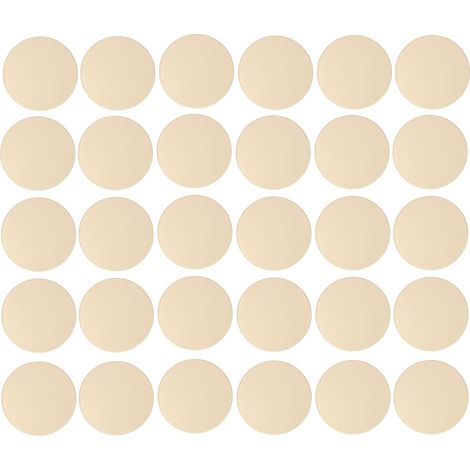 30x Copriviti adesivi 20 mm plastica viti copertura coperchi tappi riparazione mobili, Bianco crema