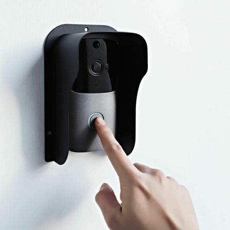 Housse de pluie pour sonnette d'extérieur Housse de pluie en acier inoxydable robuste pour sonnette extérieure sans fil Tech