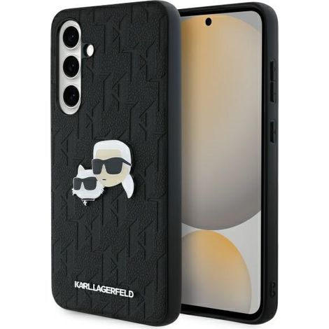 Samsung Galaxy S24 FE Karl Lagerfeld Hartschalen-Schutzhülle – Monogram Schwarz (1/5)