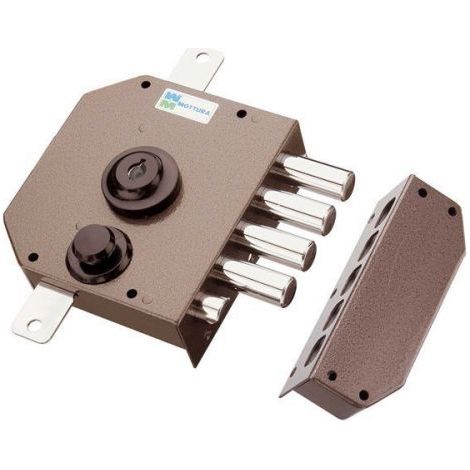 SERRATURA TRIPLICE DA APPLICARE CON SCROCCO A POMPA 30630DX
