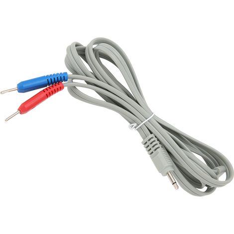 Fil D'électrode - Cuivre Électrolytique - Pour Appareil TENS Et Appareils De Thérapie Électrique - 2 En 1 Avec Prise Broche - Lot De 2 (1/5)