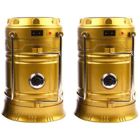 Lampes de campingLumière d'urgence ouraganLampe de tente de camping portable, dorée.117 cmVersion normale (1/5)