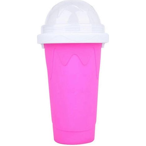 Smoothies, umweltfreundliche doppelwandige Silikon-Slush-Eismaschine für Zuhause-Red