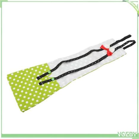 Fafeicy Couches de canard Couches de animalerie kit Pois verts et blancs Taille M : 44 X 44 X 34 cm / 17,32 X 17,32 X 13,39 pouces (1/5)