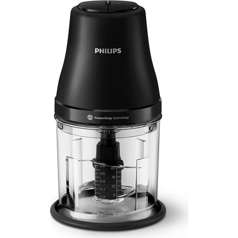 Picadora Philips HR1501/00 Gris 450 W Acero Inoxidable Plástico 1 L