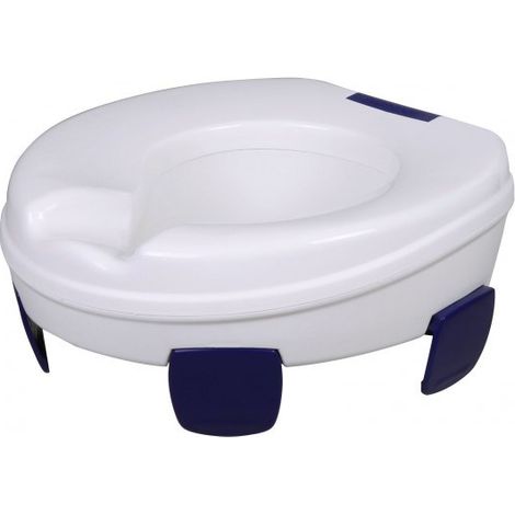 Sahag 580540 sedile de sedile WC Copertura rigida de sedile WC Plastica Blu, White (1/5)