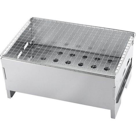 Grillbesteck-Set – Tragbarer Mini-Outdoor-Grill, Präzisionsgrill für Camping, Wanderungen und Picknicks (1/2)
