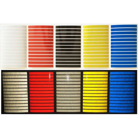 Strisce adesive realizzate con materiale rifrangente scotchlite 3M™ - Colore: Blu (1/3)