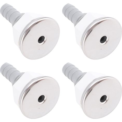 Lot de 4 embouts jets bulles d'air PVC pour spa baignoire, tuyère à bulles droite 24.6mm, accessoire piscine (1/5)