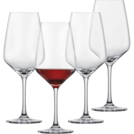 Verres à vin rouge Tulip (set de 4), verres à vin intemporels pour le vin rouge, verres en cristal résistant au lave-vaisselle, fabriqués en Allemagne (art. n° 123606) (1/5)