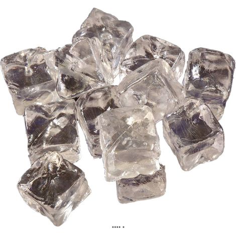 Glaçons artificiel en cube en lot de 12 Plastique soufflé D 30x30 mm (1/3)