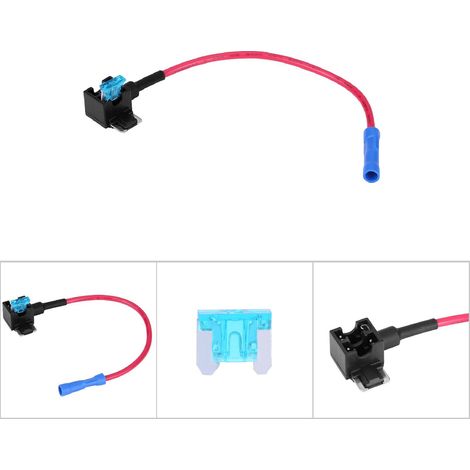 Lot de 5 adaptateurs de fusibles automobiles pour micro-fusibles à lames miniatures et porte-fusibles. (1/5)