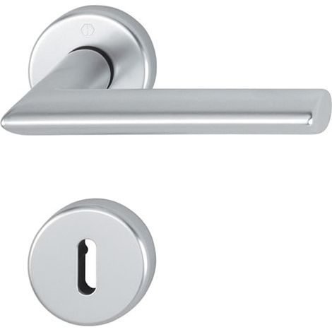 HOPPE® Drückergarnitur mit Rosetten Stockholm 1140/42KV/42KVS, Aluminium, 2782712